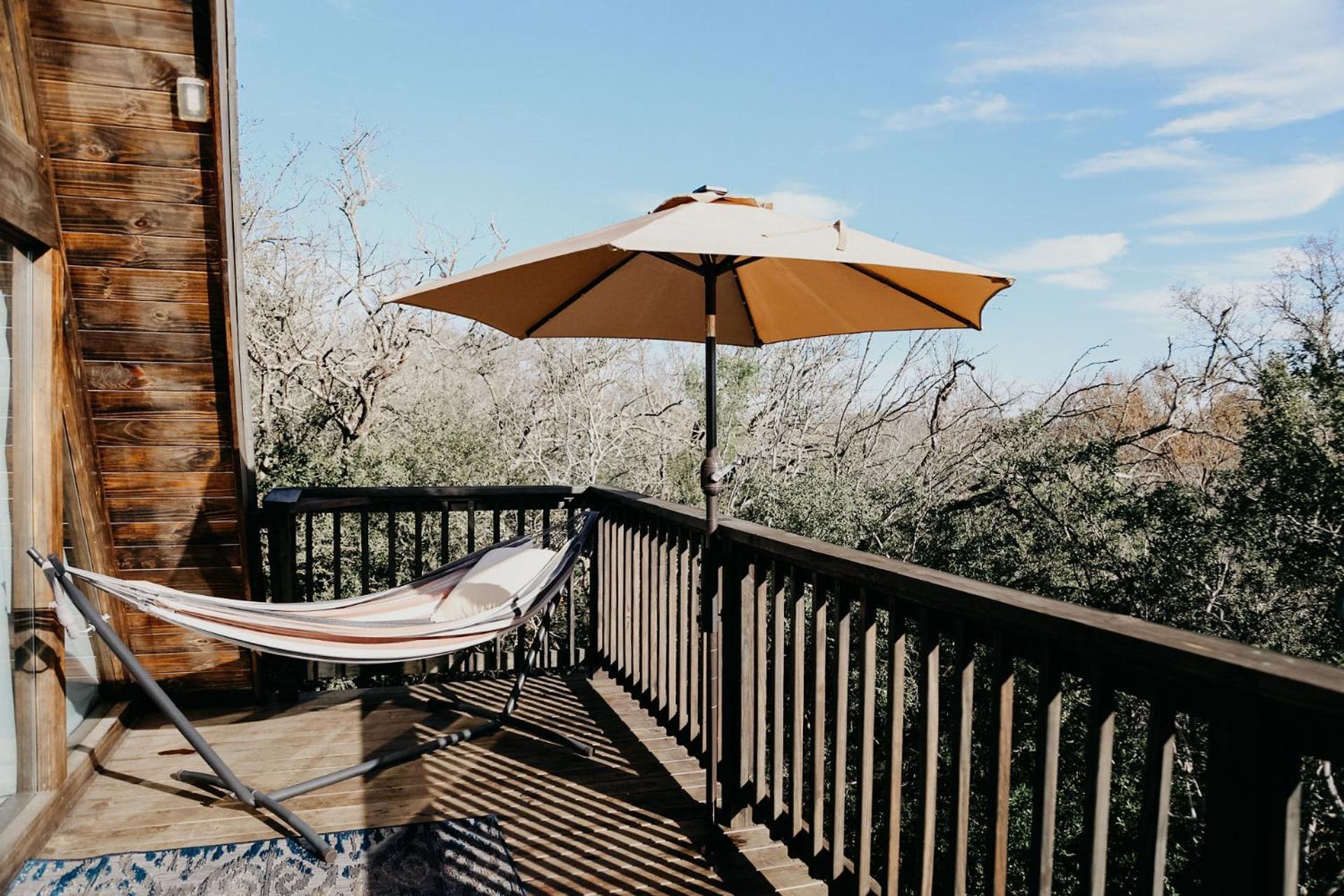 The Maverick: A-Frame W/ Hammock And Tree Top View New Braunfels Exteriör bild